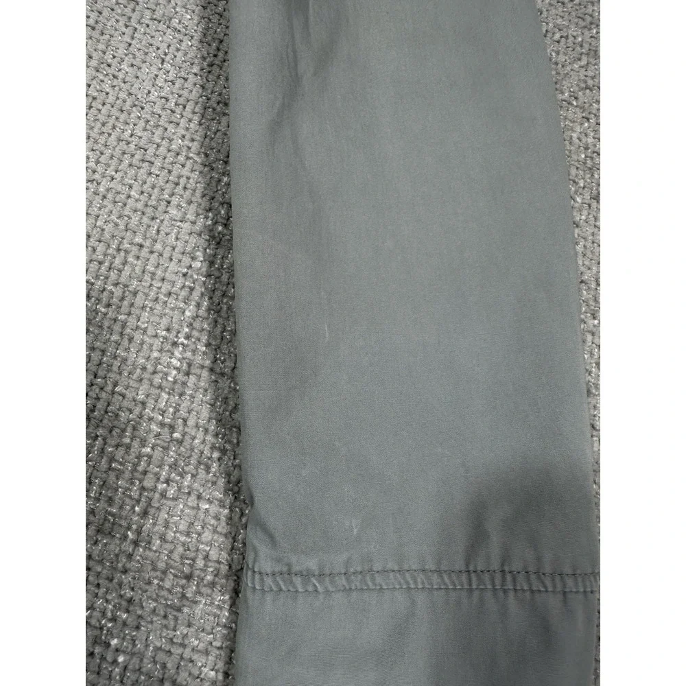 Polo Ralph Lauren Jacket Medium Gray Cotton Bi Swing Grunge Stained Faded Read